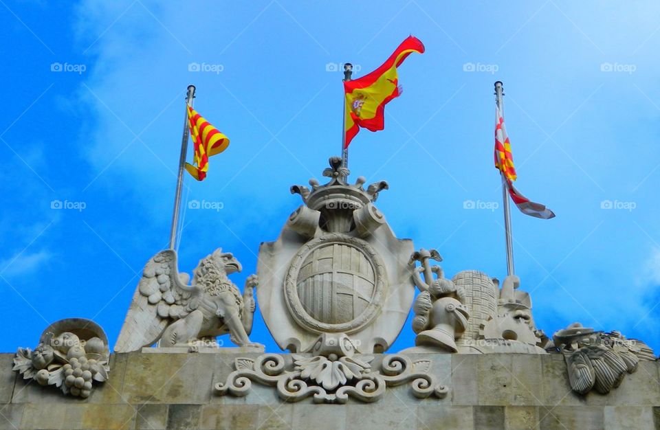 Spanish flags 
