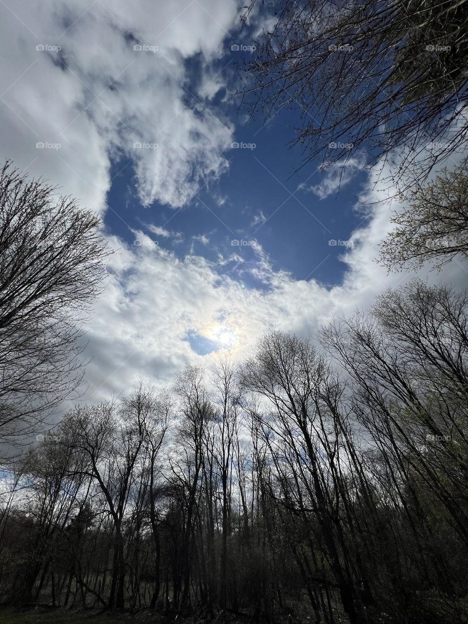 A beautiful day with the sun trying to peek through the clouds