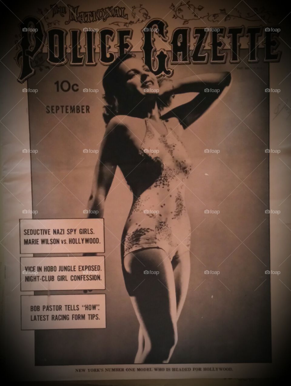 police gazette 1939. an old piece I found laying around in the garage