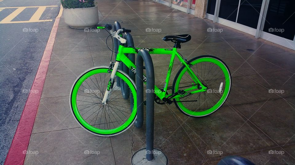 Lonely Green Bike