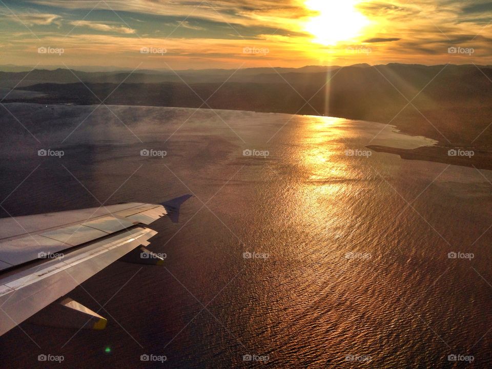 Nice, France from the plane 