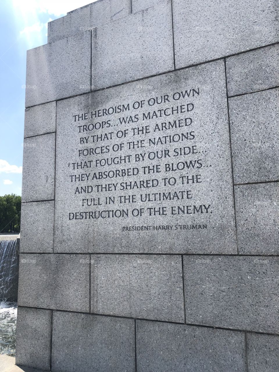WWII Memorial in Washington D.C.