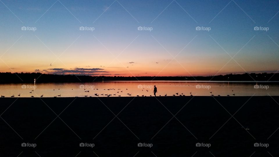 Evening at Lake Ronkonkoma LI, NY