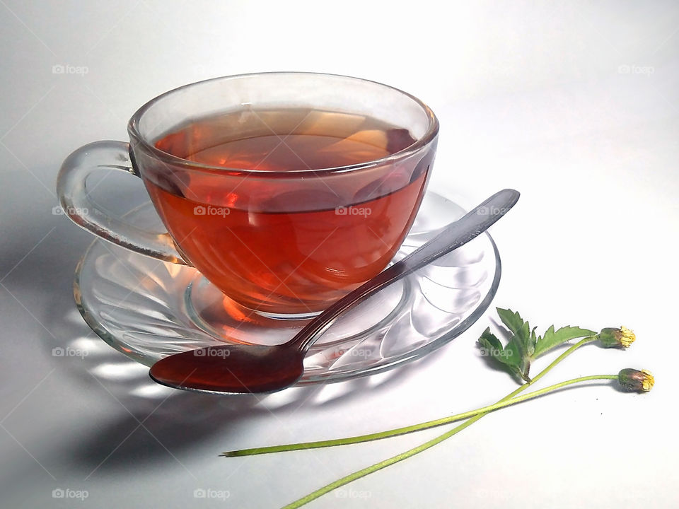 a cup of fatigue relieving tea