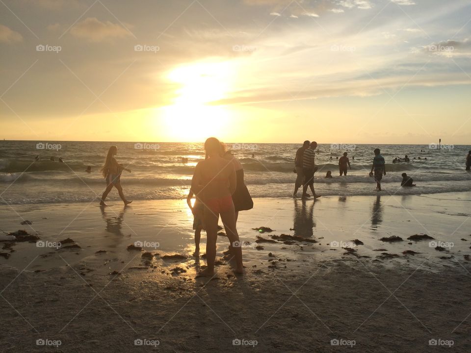 Beach, Sea, Sunset, Water, Ocean