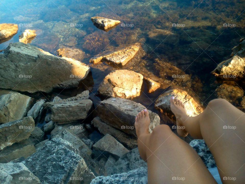 Rock, Water, Nature, Outdoors, Landscape