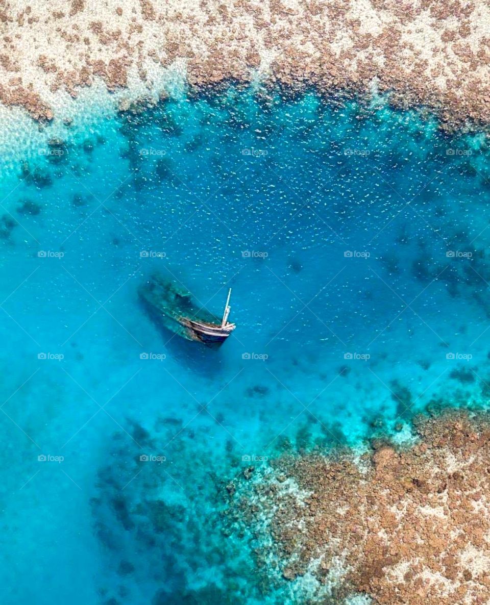 The corbin famous ( shipwreck ) in the Maldives and also a diving point...