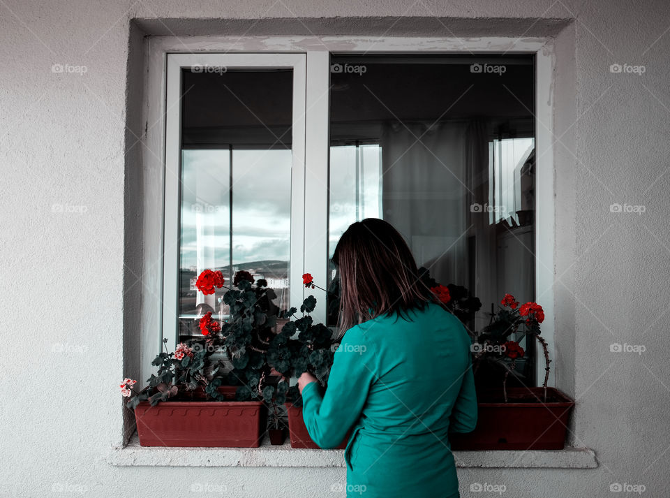 Growing flowers