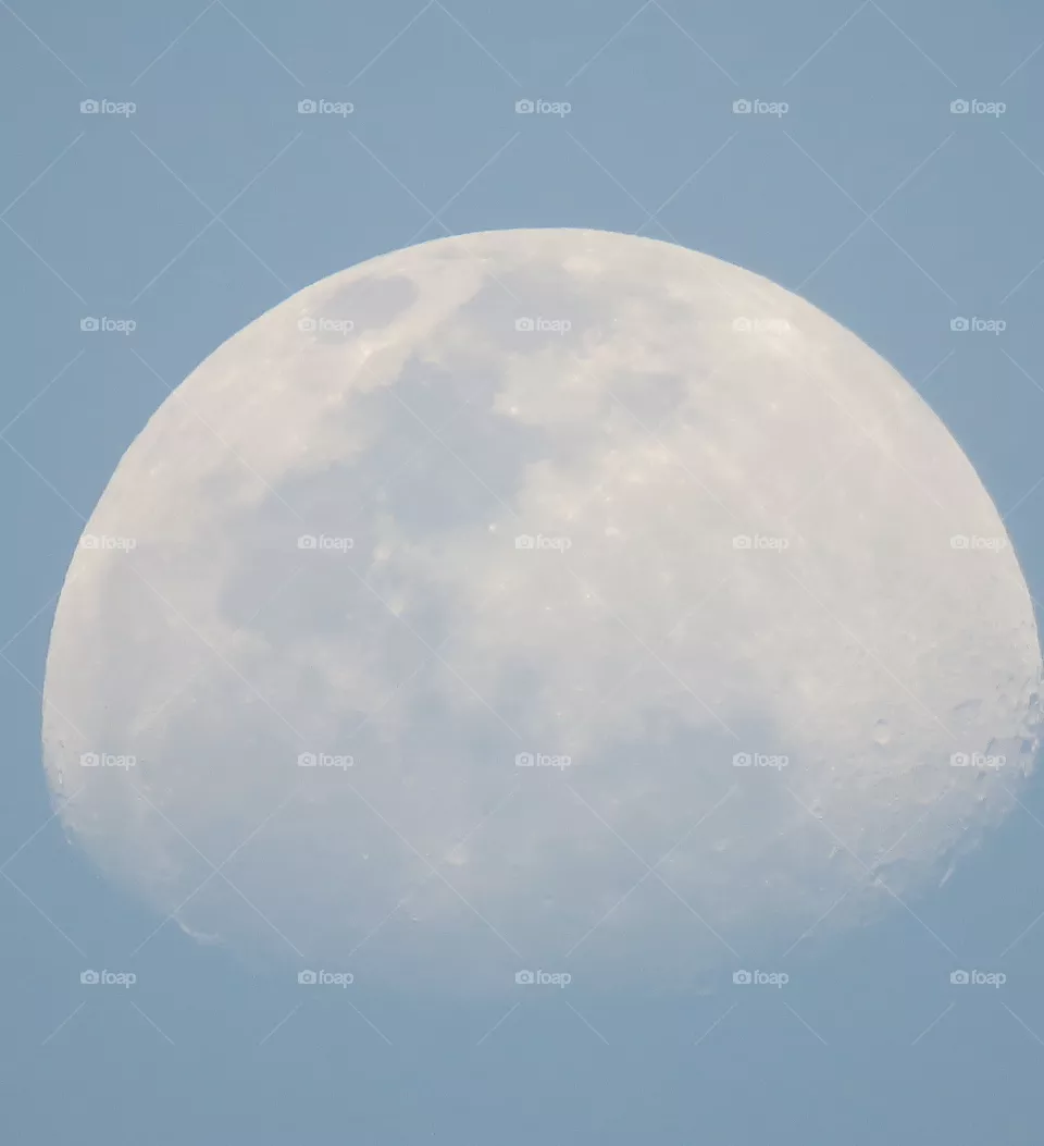 moon in the morning