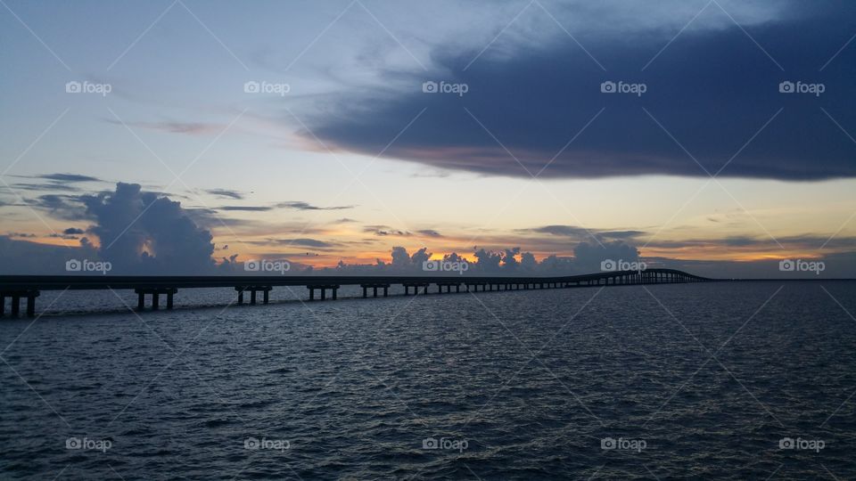 The Sunset at the Saint George Island, Florida