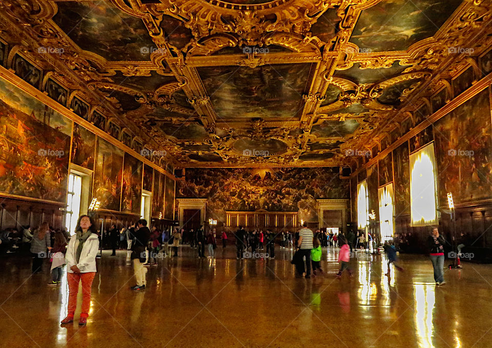 Paradiso, inside the doge's palace. Venice. 