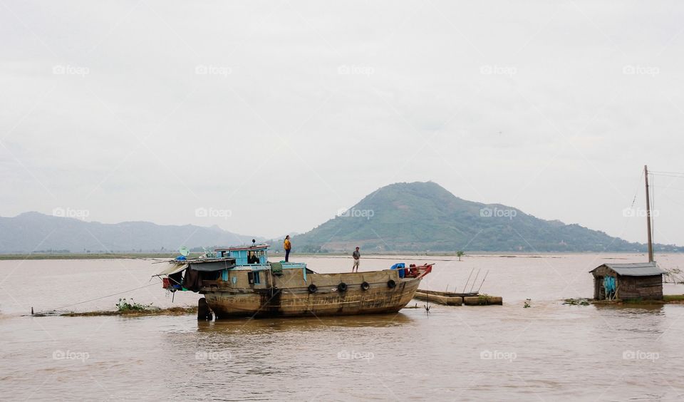 The Mekong Delta in floody season