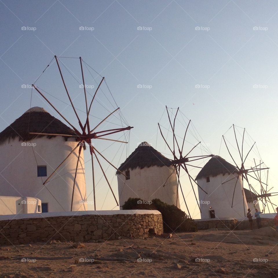 Mykonos windmills 