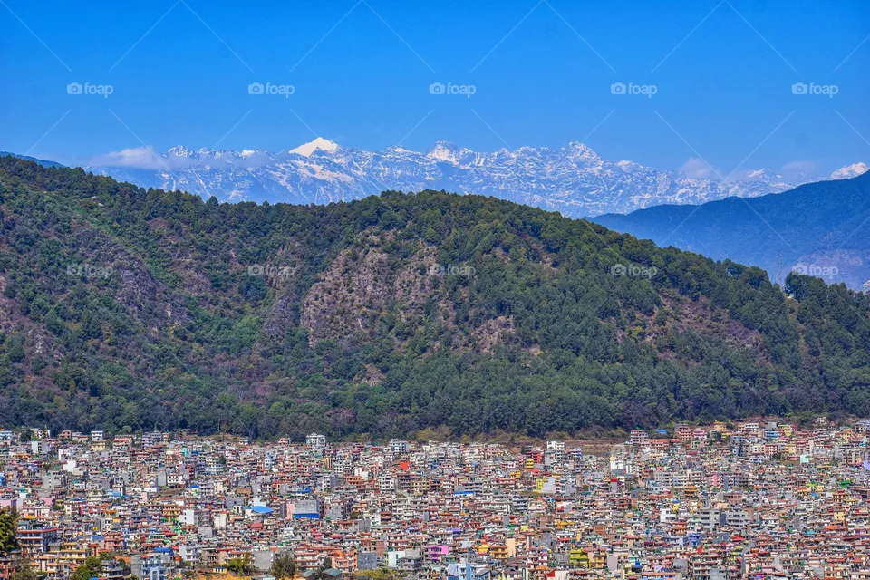 Part of karhmandu, hills and mountains 