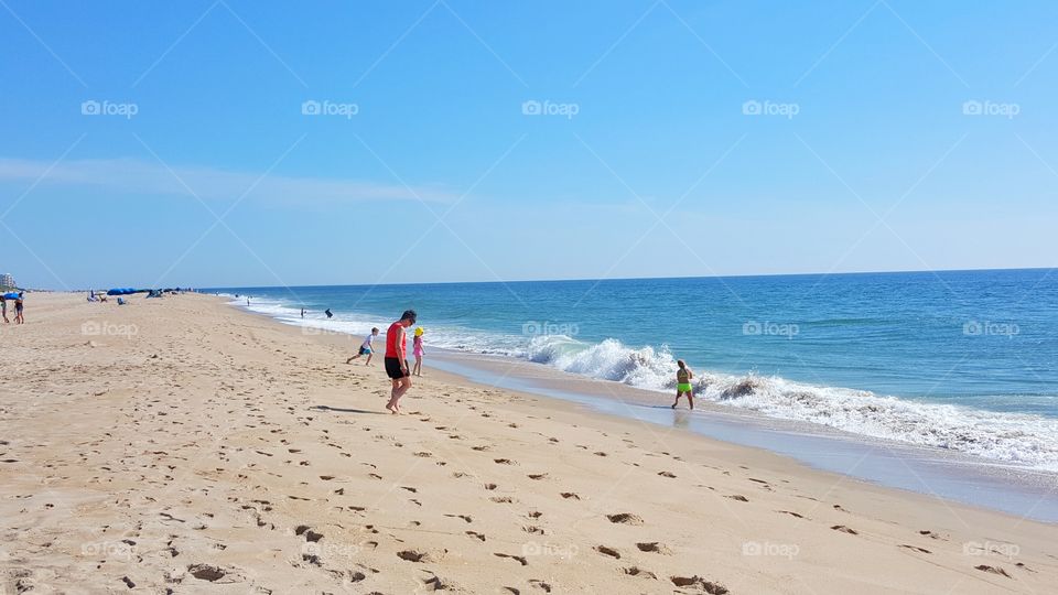 First at the beach