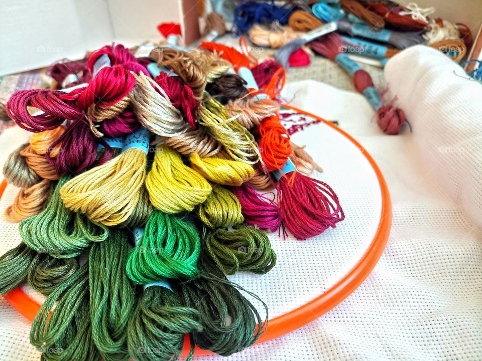 thread, embroidery