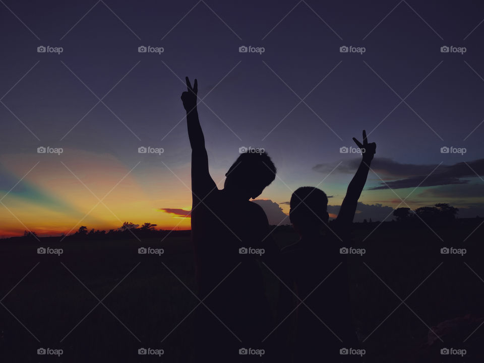 Always vibing together...this bond and nature together it looks little extra beautiful.