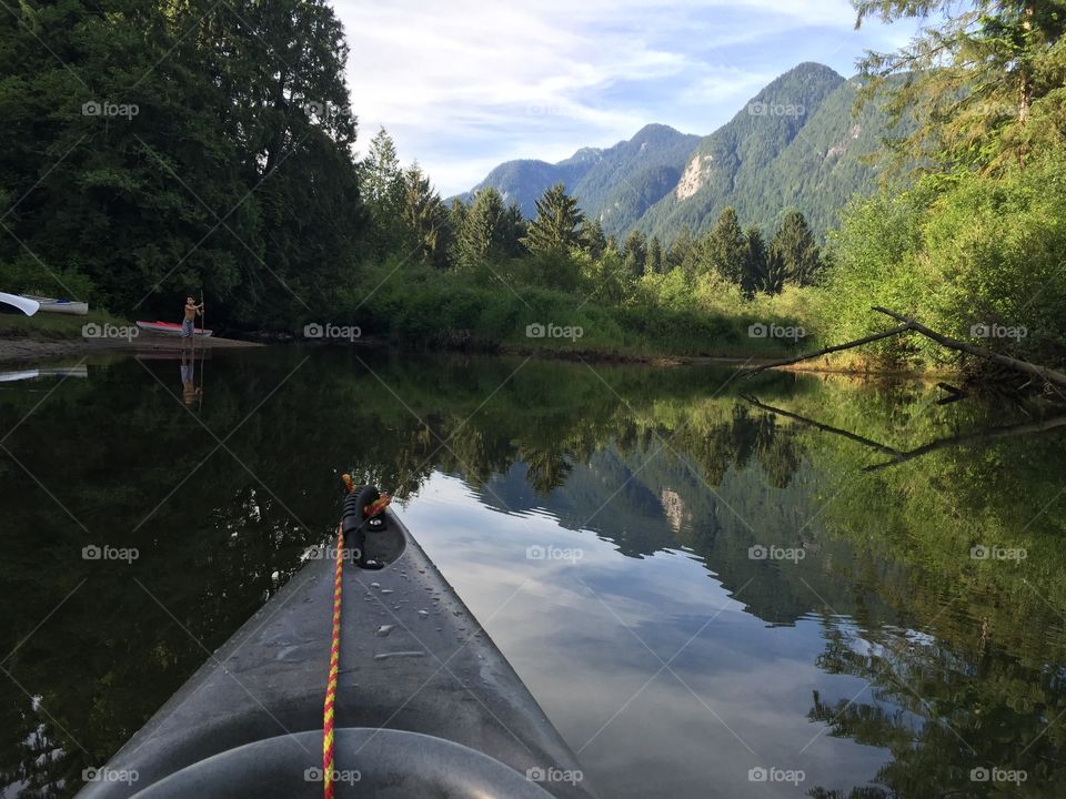 Canoeing in beautiful British Columbia, Canada