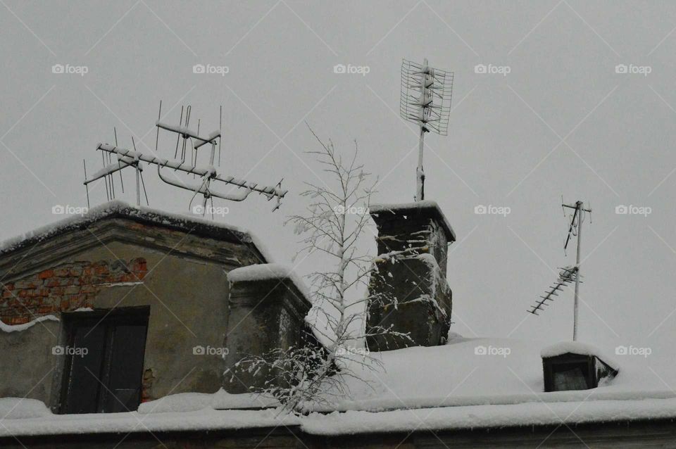 Winter stories on the roof