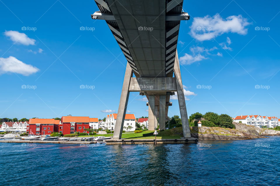 Living under bridge. Stavanger. Norway.