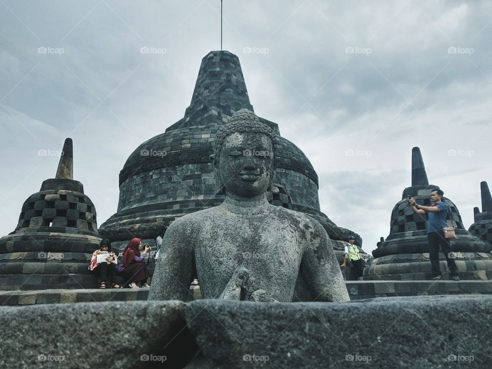 a borobudur temple in indonesia