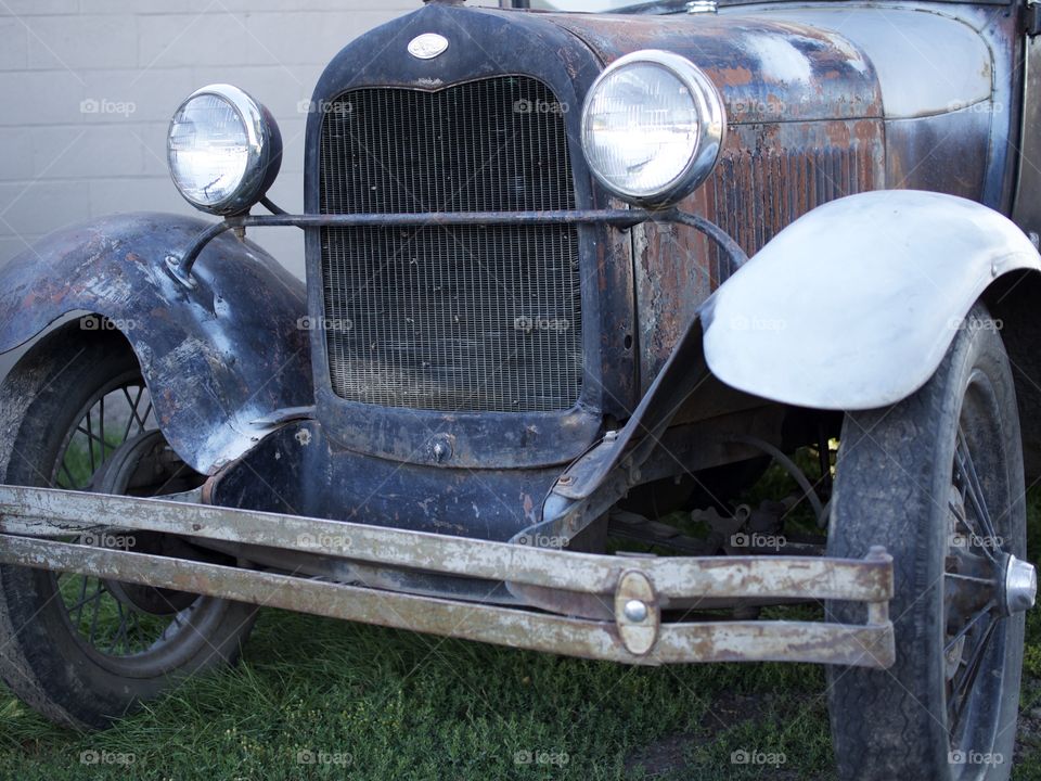 An old Ford Pickup truck 