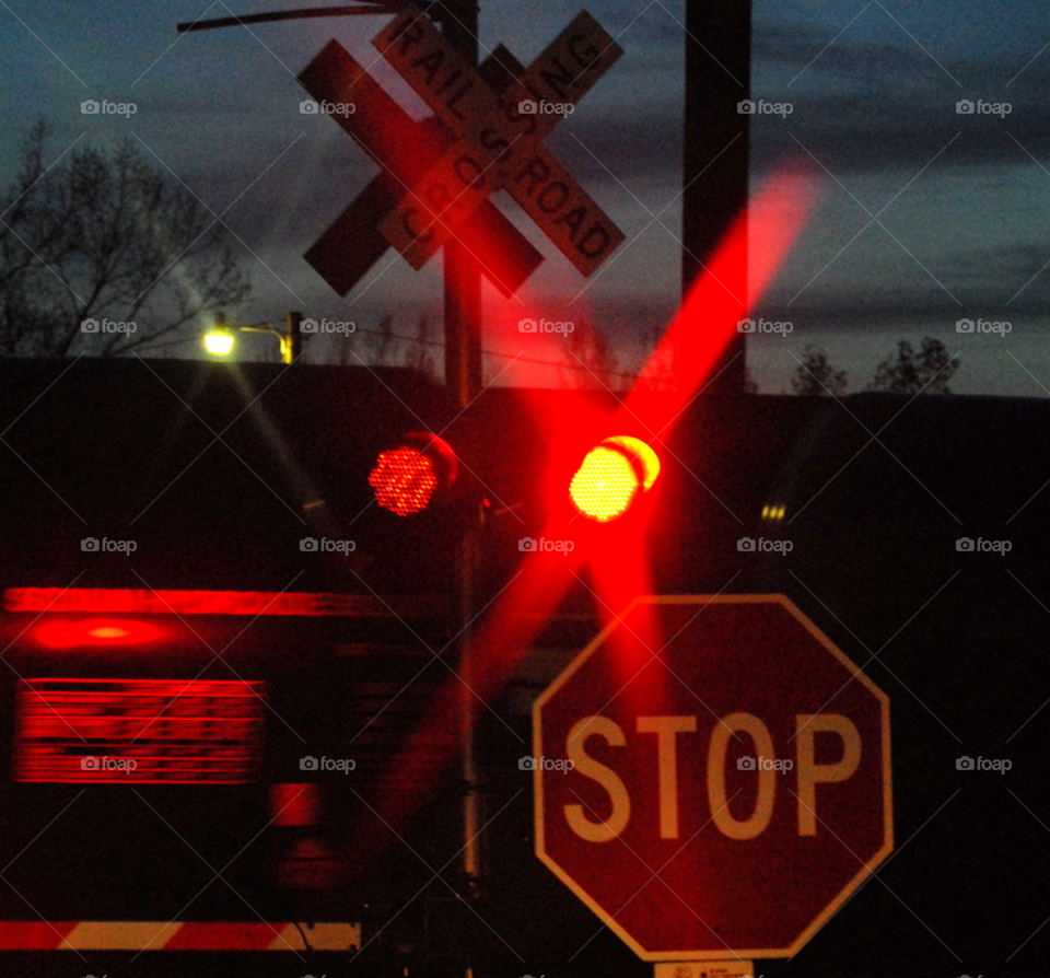 train lights stop tracks by lightanddrawing