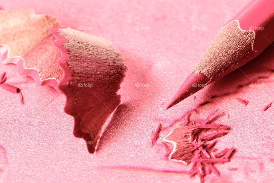 Close-up of pink pencil