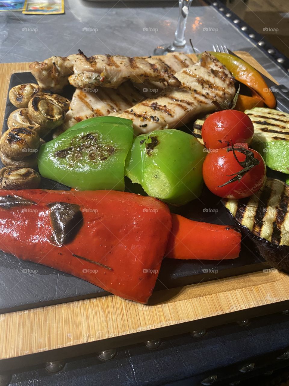 Chicken Steak and Grilled Vegetables