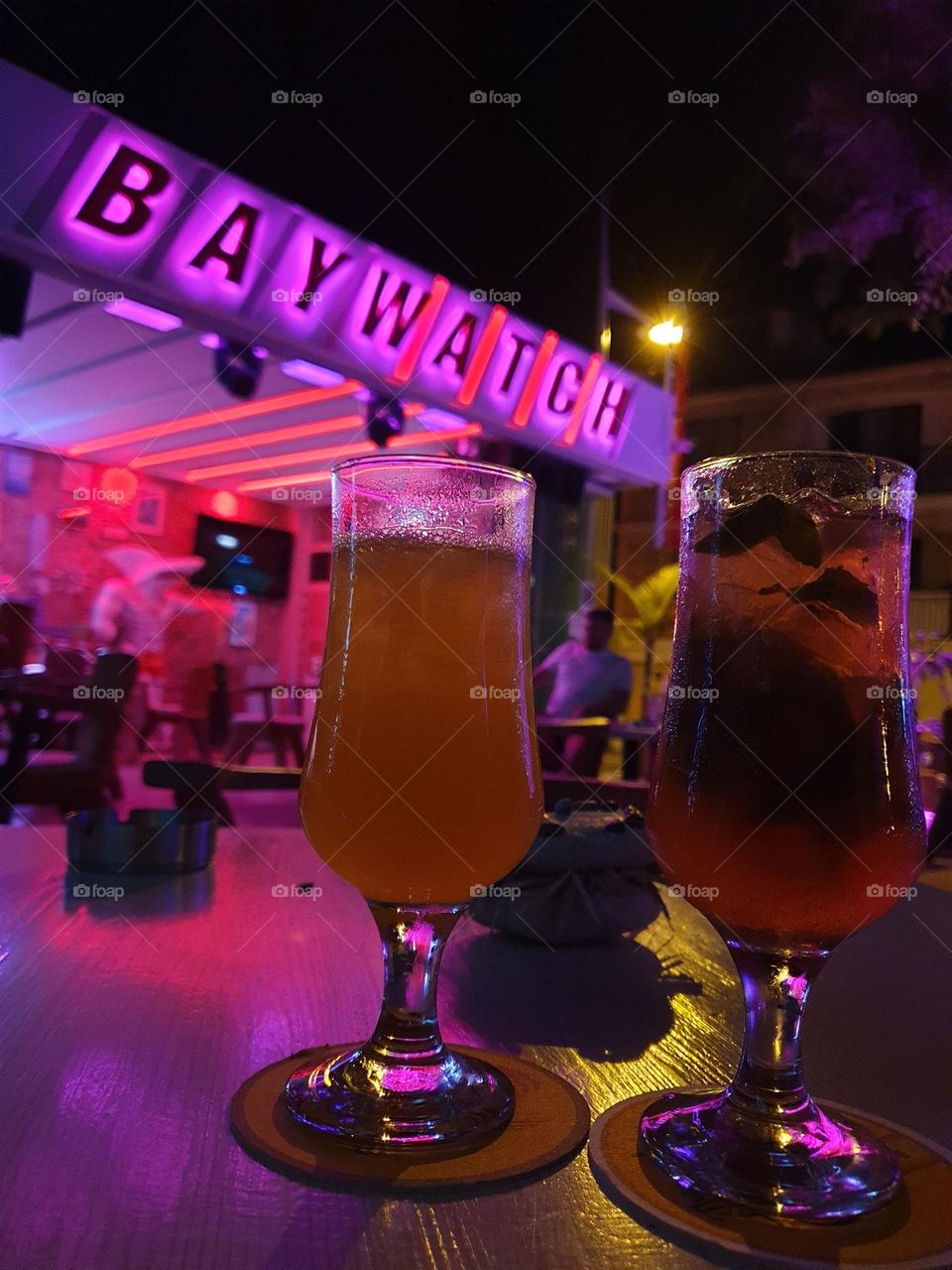 Enjoying some refresh drinks