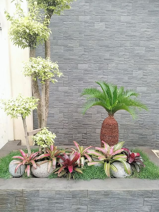 Small garden in the yard