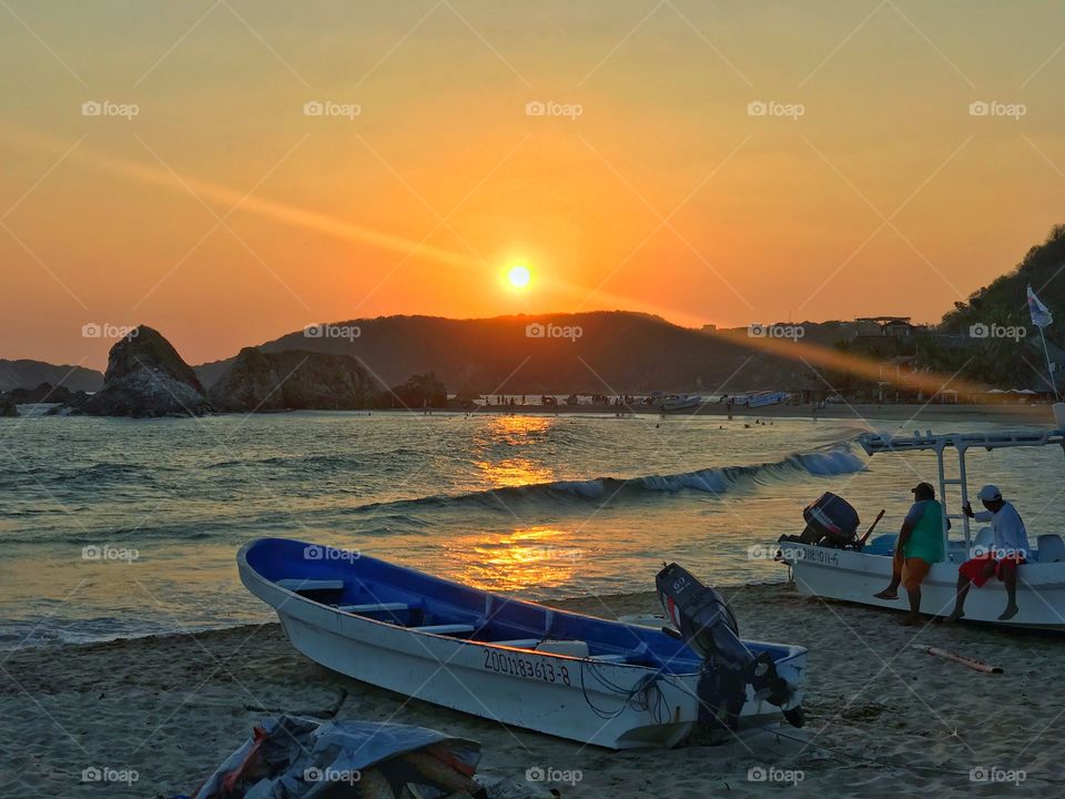 San Agustinillo’s end of the day