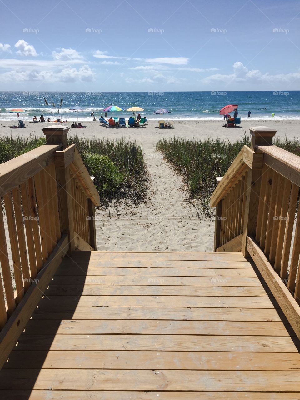 Walkway to the beach. 