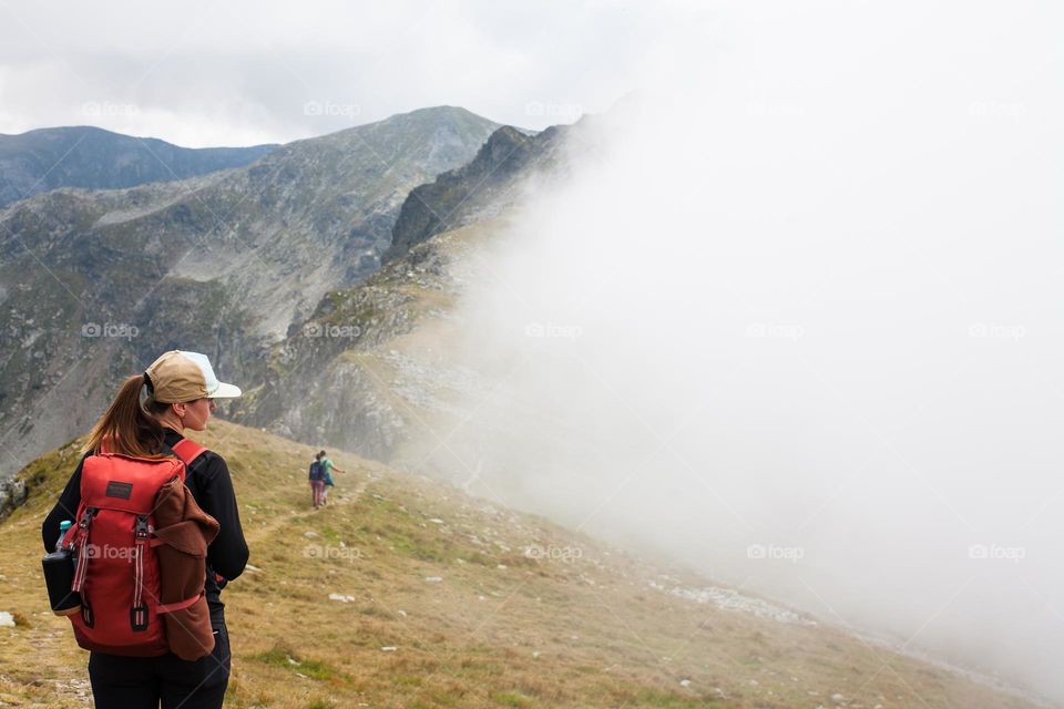 woman taking a moment to trully admire the view