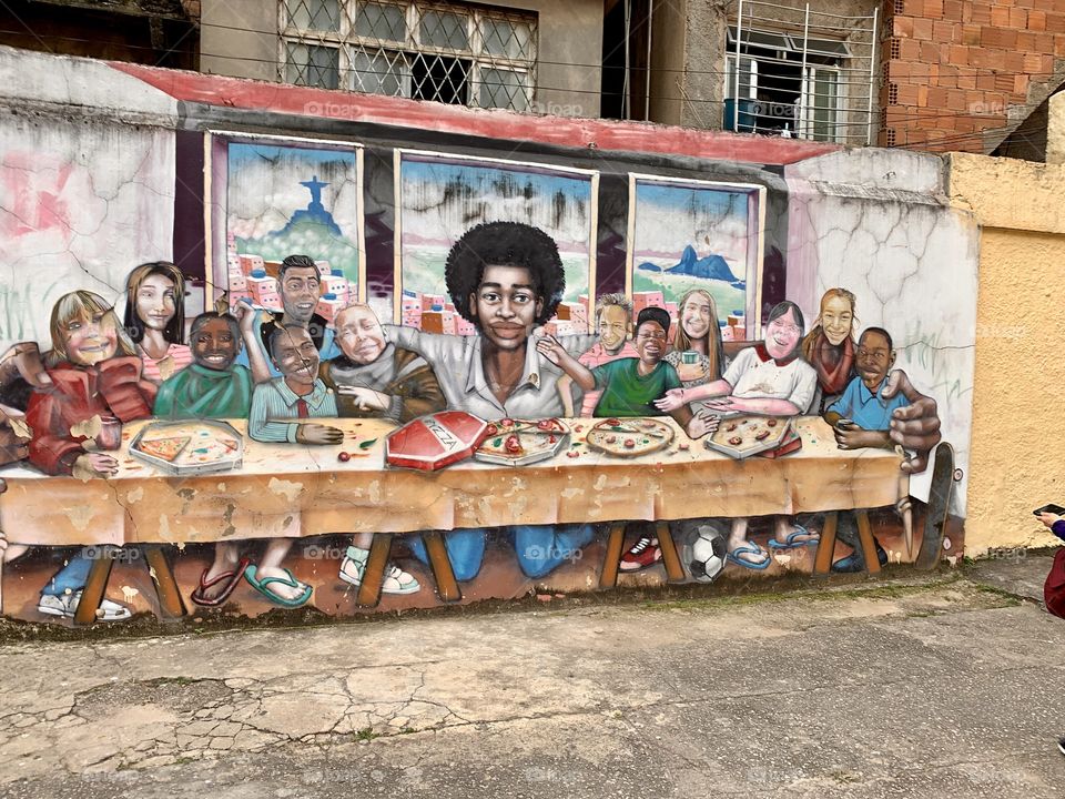 Last supper in Favela 