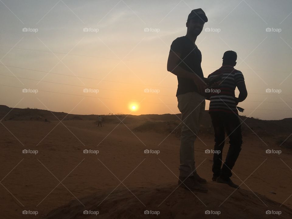 Walking on the edge of the Sahara 