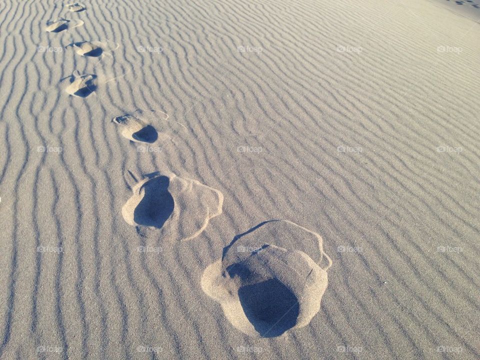 Footprints in the sand