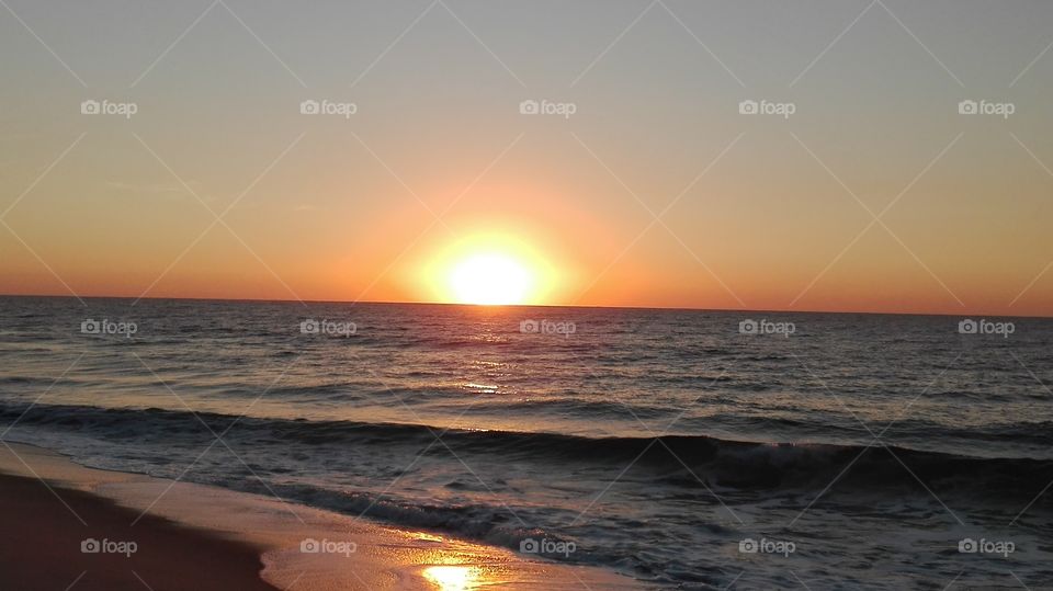 Sunrise on Macaneta island Mozambique