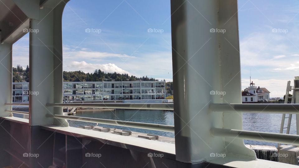 Puget sound ferry view