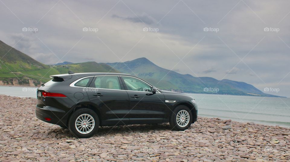 nice view, nice beach, nice car, only Irish weather ;) Ireland