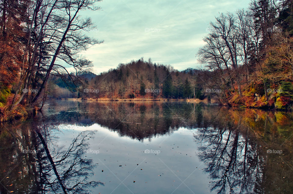 Trakošćan lake in Croatia