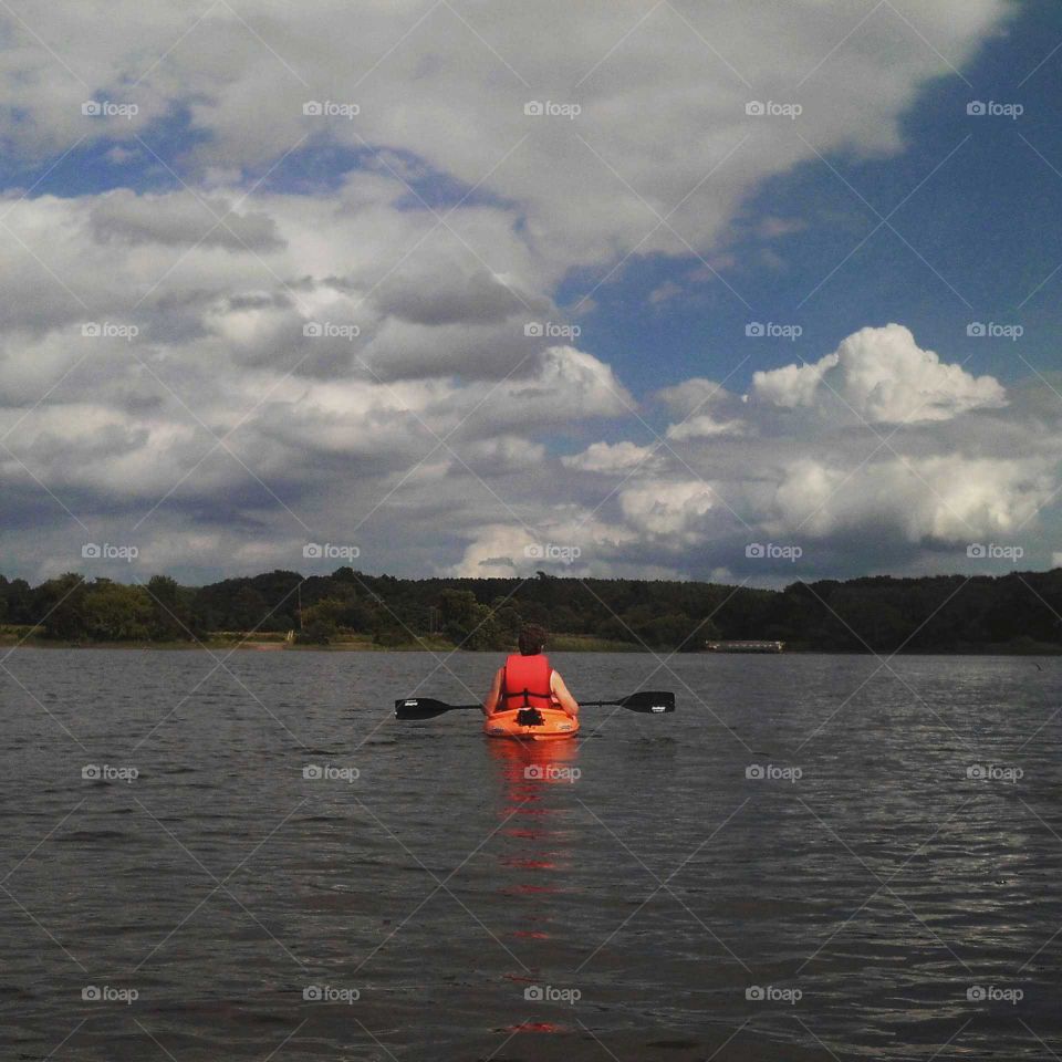 Kayaker on Lake