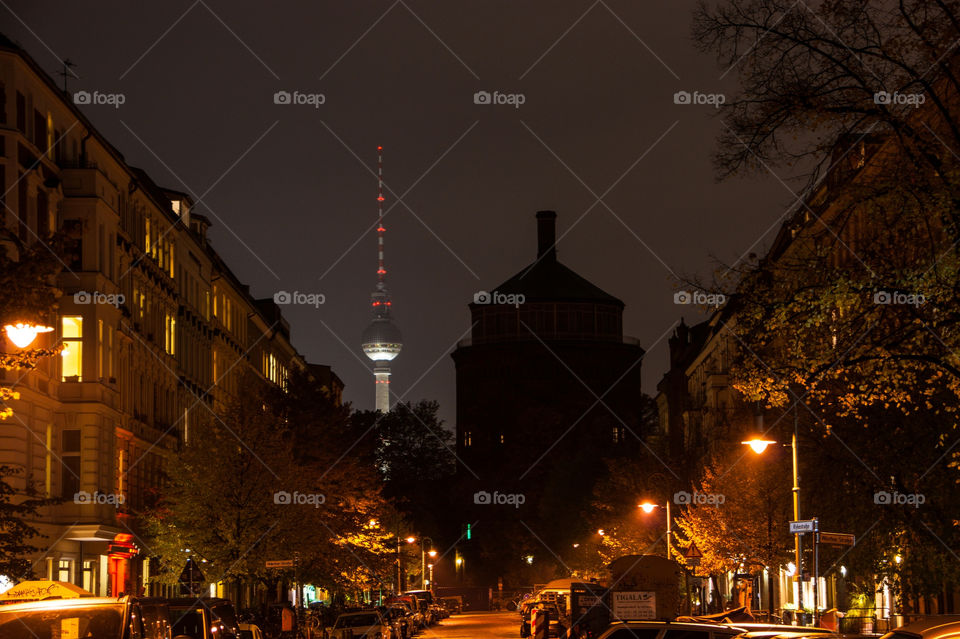 street dark night berlin by aflasbar