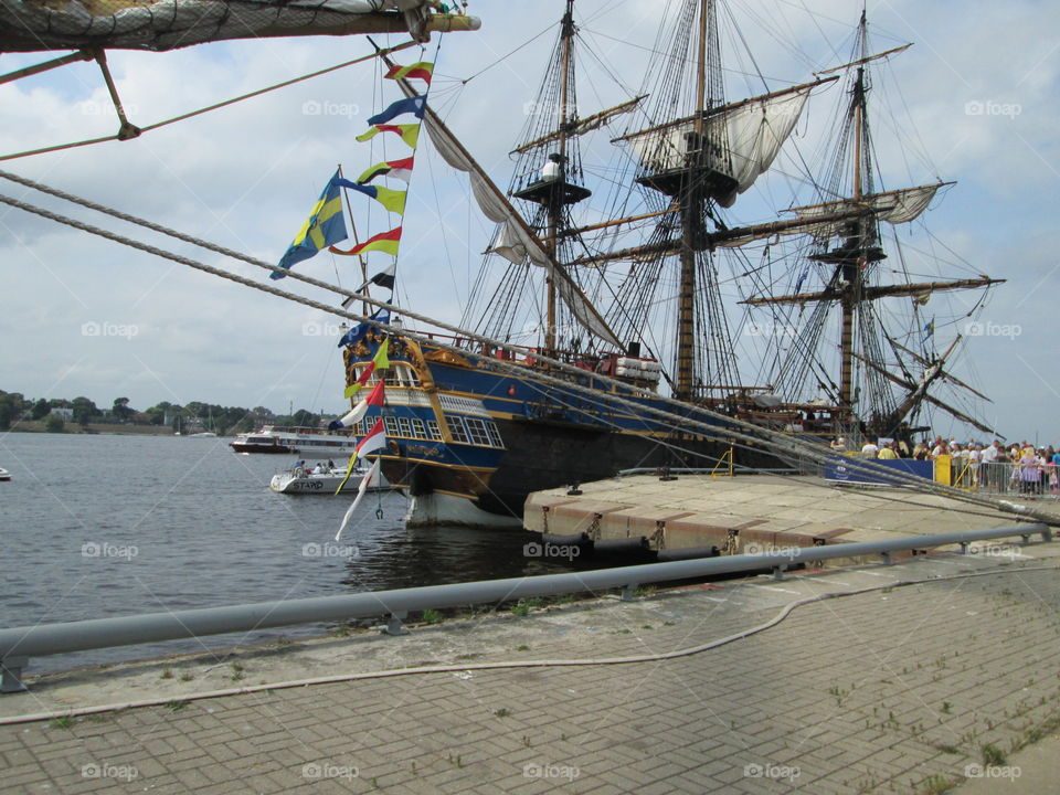 Ships parade in Riga