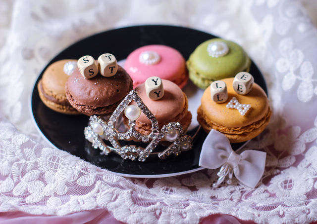 macarons dessert princess style