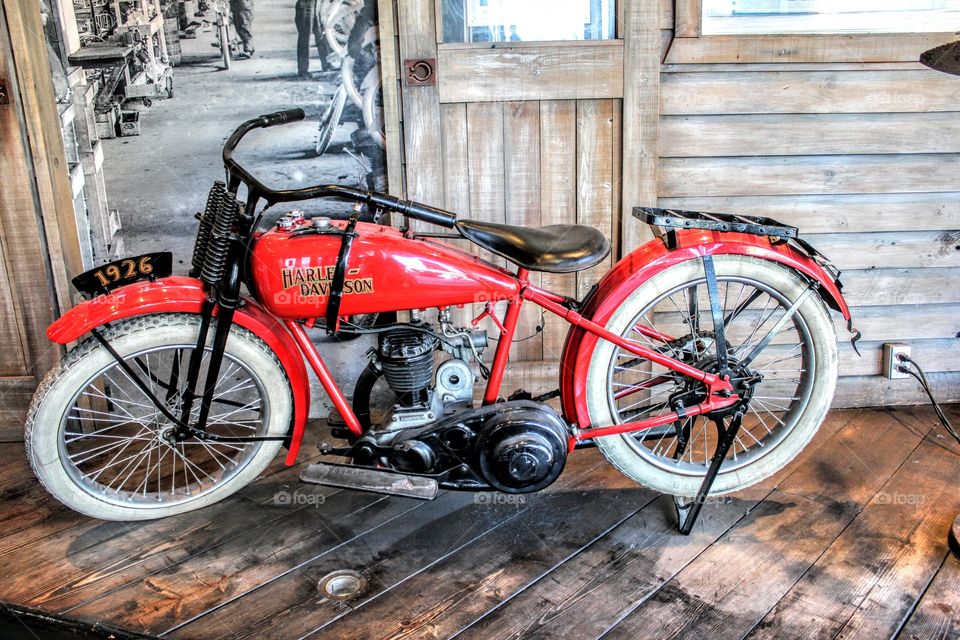 red motorcycle