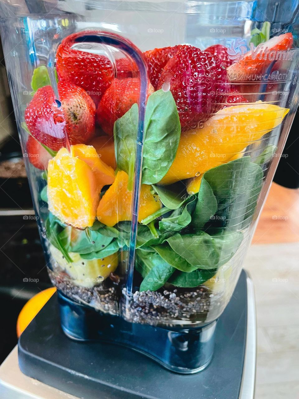 Healthy smoothies in blender