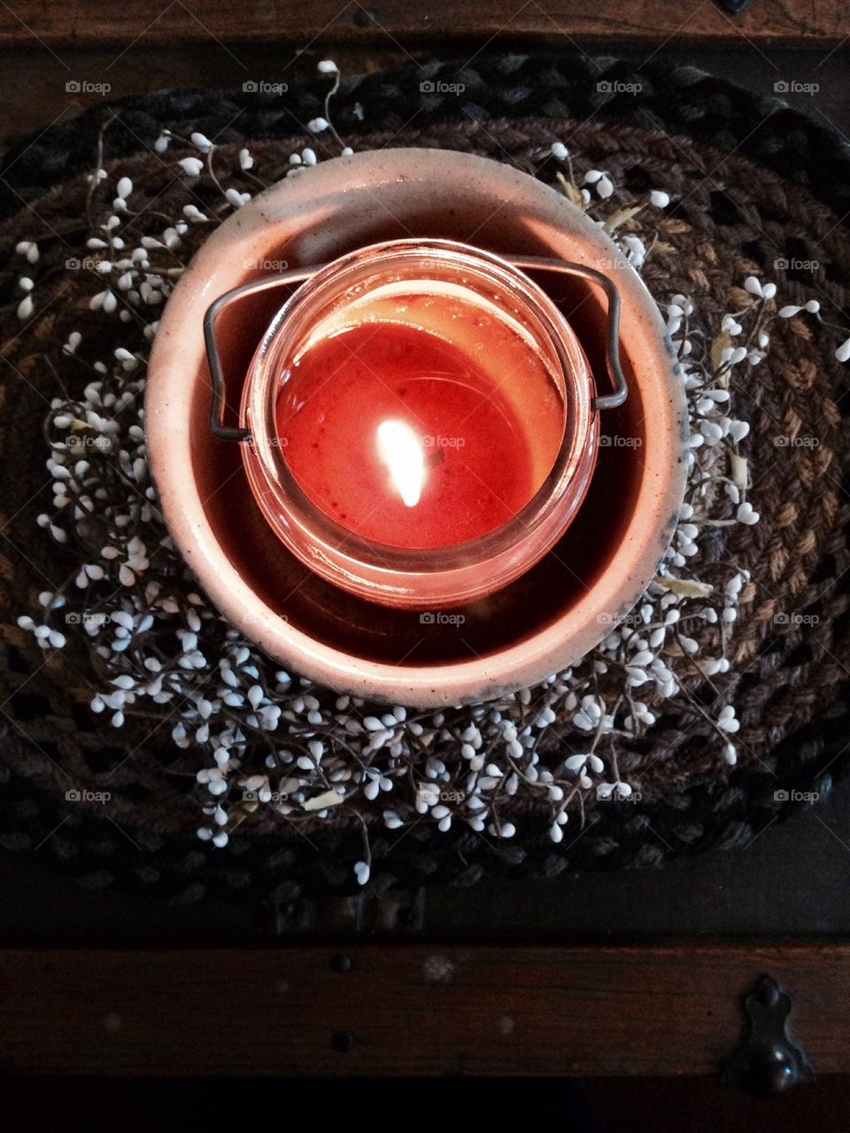 Warmth of a candle