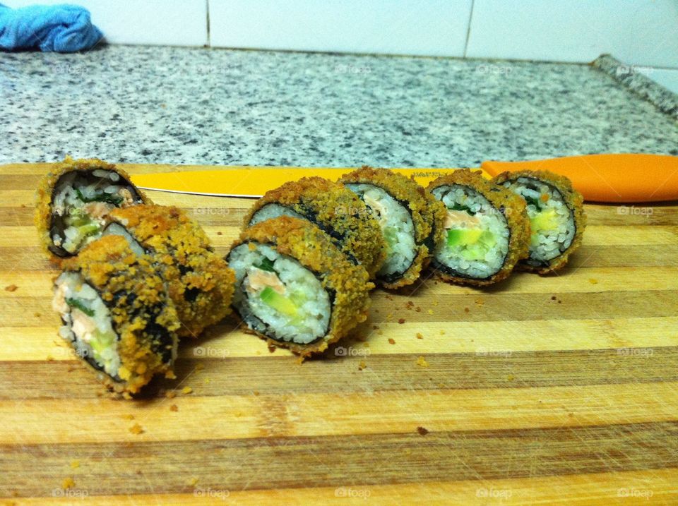Sushi tempura panko crumbs