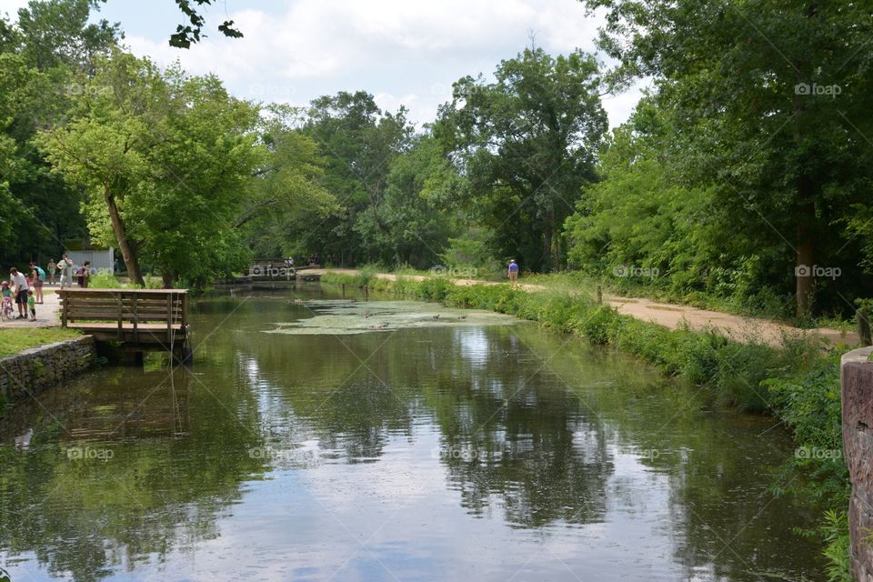 Canal and tow path